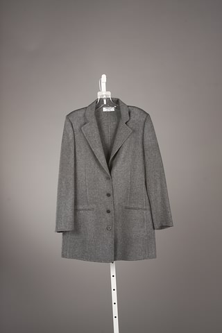 Appraisal: Christian gray wool button front jacket Size Price tag attached