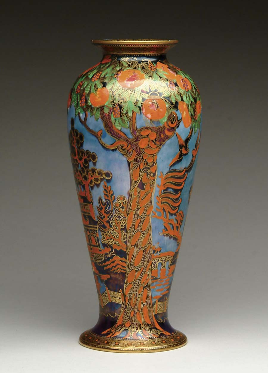 Appraisal: WEDGWOOD FAIRYLAND LUSTRE VASE Nice Wedgwood vase is done in