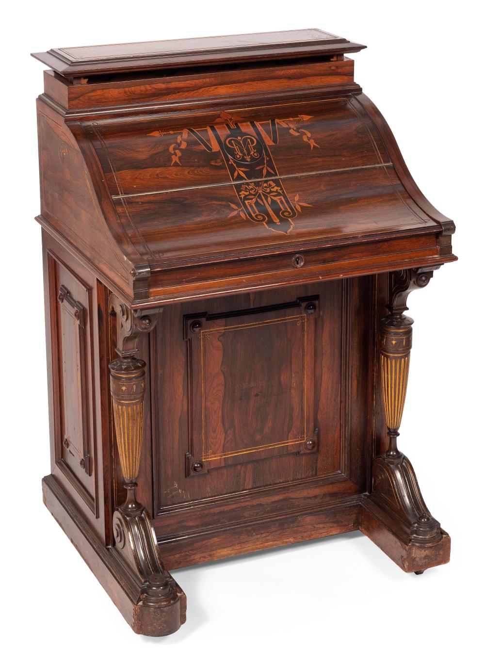 Appraisal: DAVENPORT DESK ATTRIBUTED TO HERTER BROTHERS Circa In rosewood Secret