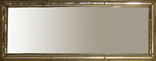 Appraisal: Giltwood mirror early th c l w