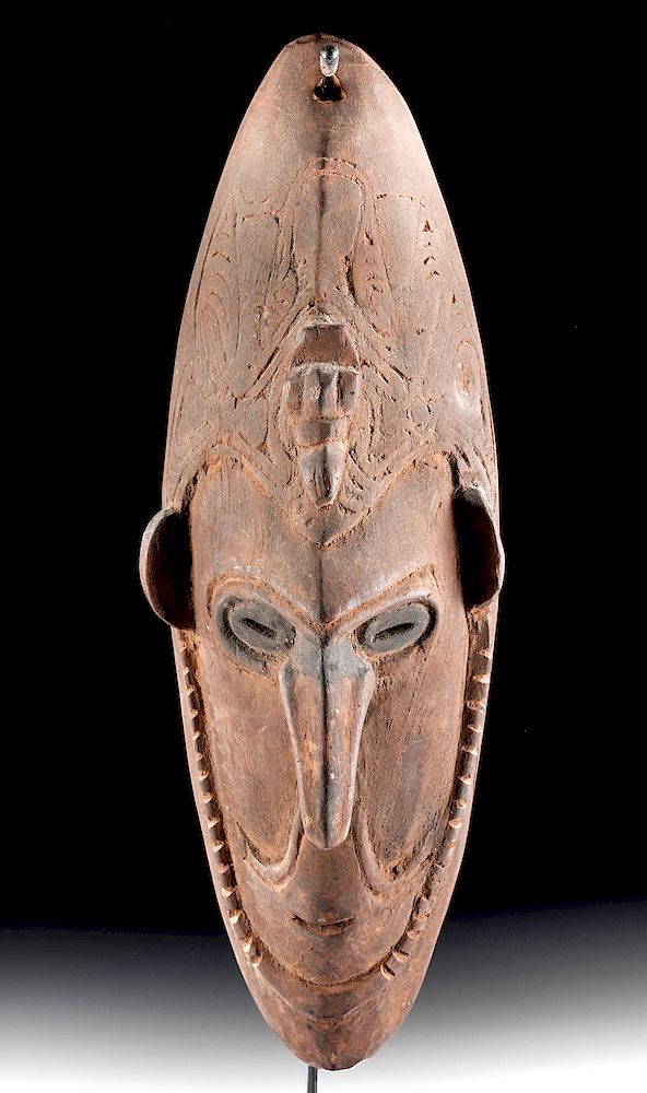 Appraisal: Early th C Papua New Guinea Ramu River Wood Mask