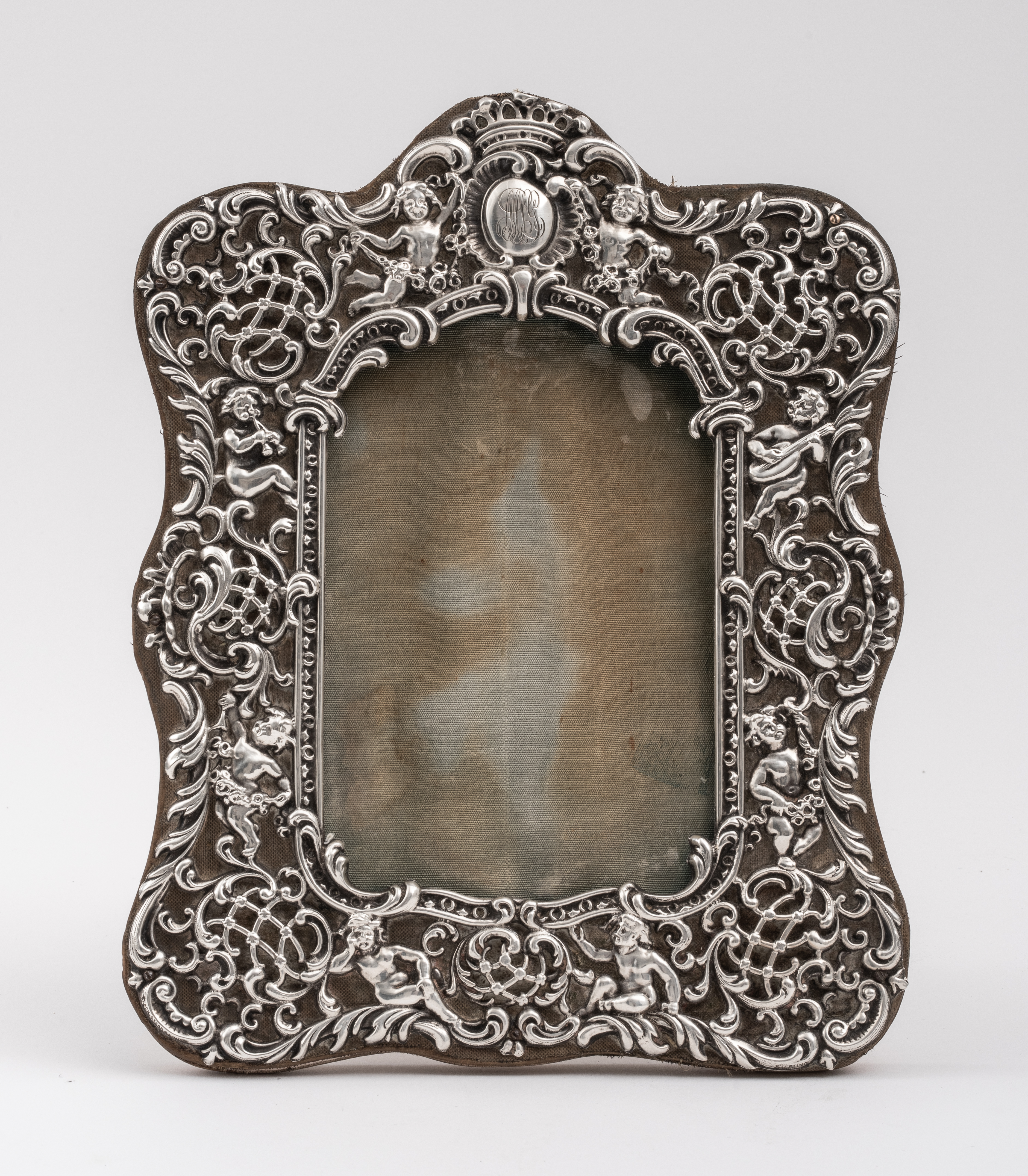 Appraisal: BLACK STARR FROST ROCOCO MANNER STERLING FRAME Black Starr Frost