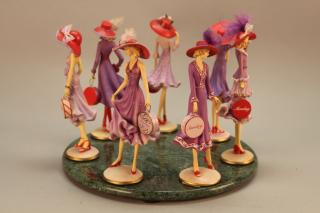 Appraisal: Whimsical 'Days of the Week' Figural Carousel Whimsical 'Days of