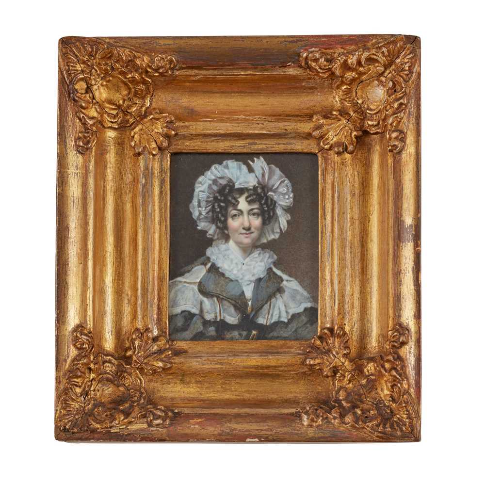 Appraisal: ENGLISH SCHOOL MINIATURE PORTRAIT OF A LADY SECOND QUARTER TH