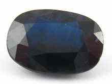 Appraisal: A loose polished sapphire approx carats