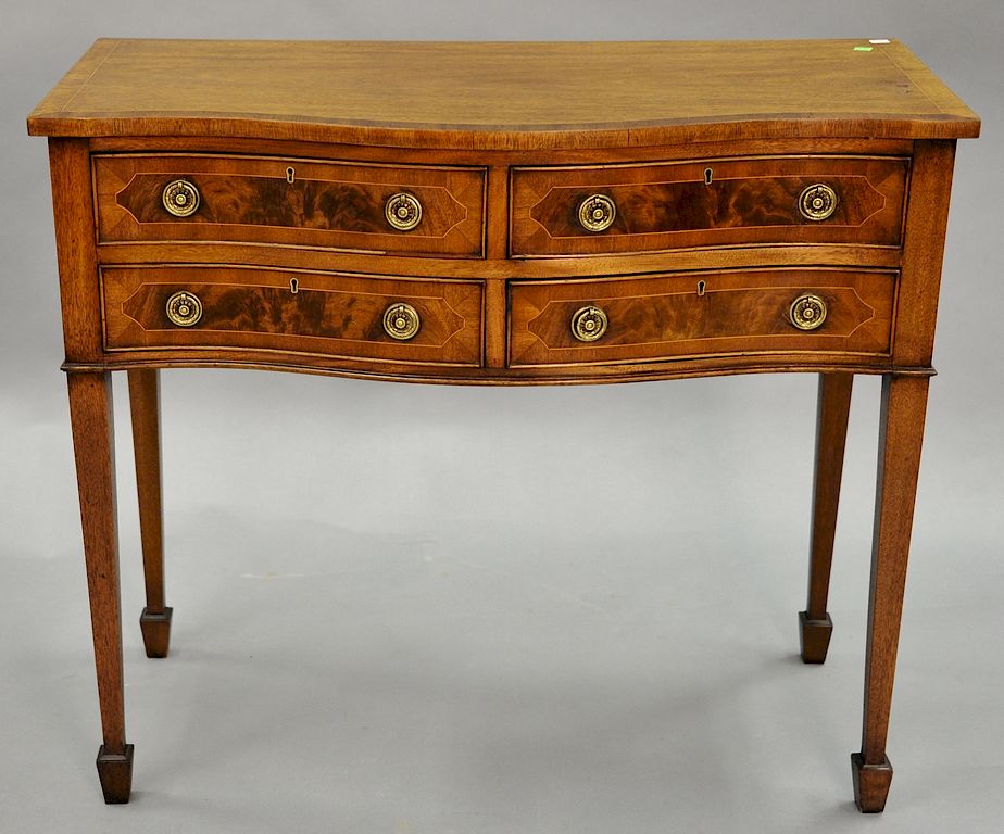 Appraisal: Mahogany server with four drawers ht in top x Mahogany