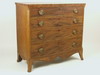 Appraisal: CHEST OF DRAWERS - Period Hepplewhite mahogany four drawer chest