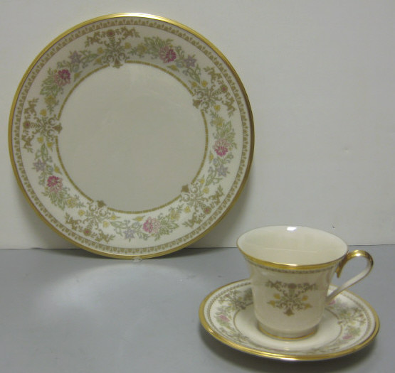 Appraisal: LENOX CASTLE GARDEN PORCELAIN DINNER SERVICE Service for eighteen comprising