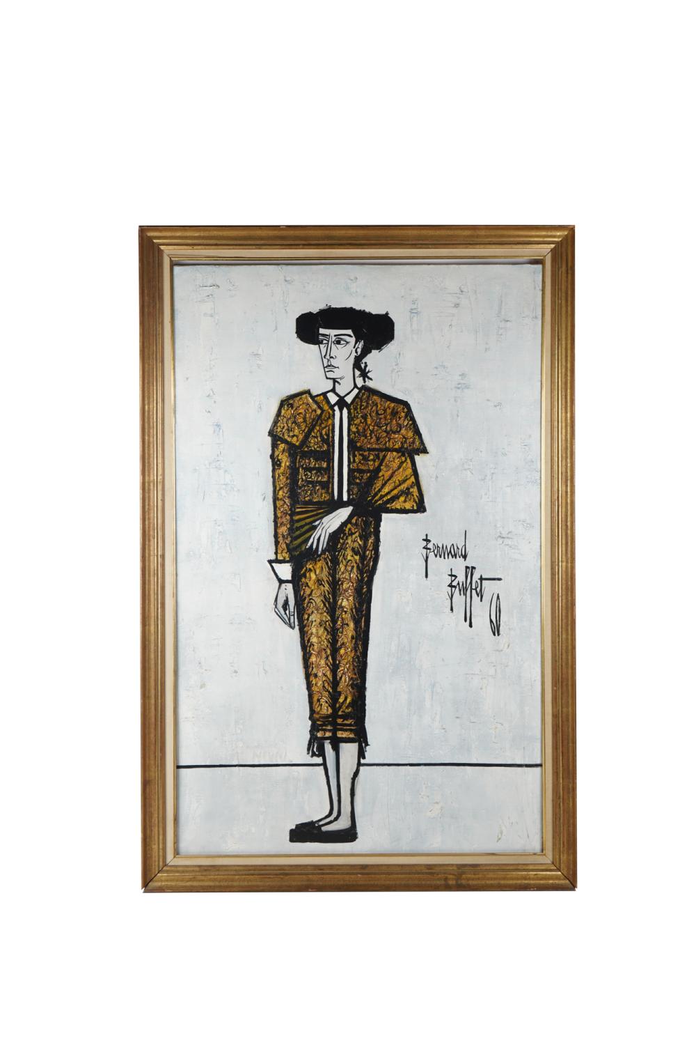 Appraisal: AFTER BERNARD BUFFET MATADOR oil on canvas signed x inches