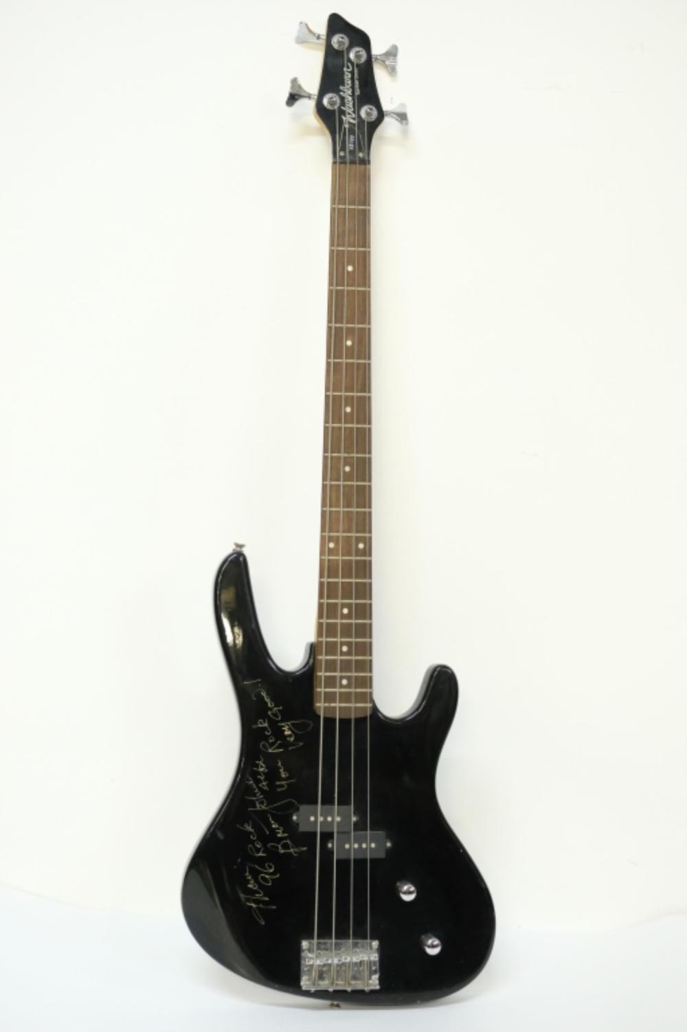 Appraisal: BRIAN JOHNSON SIGNED BASS GUITAR AC DCBrian Johnson guitarist from