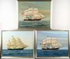 Appraisal: OOCs - Sailing Ships by Carlos Menck Friere Uruguay -