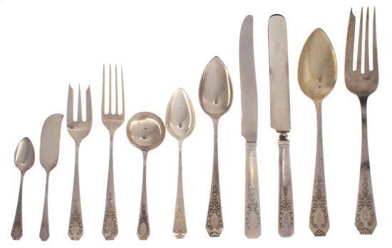 Appraisal: An American Partial Sterling Silver Flatware Service Gorham and Whiting