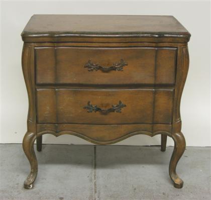 Appraisal: Pair of Louis XIV style fruitwood commodes H in W