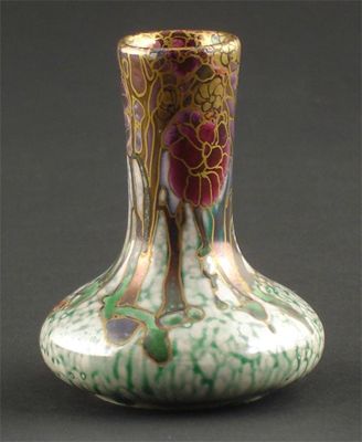 Appraisal: Tibetan' a Clarice Cliff Wilkinson's miniature vase painted in shades