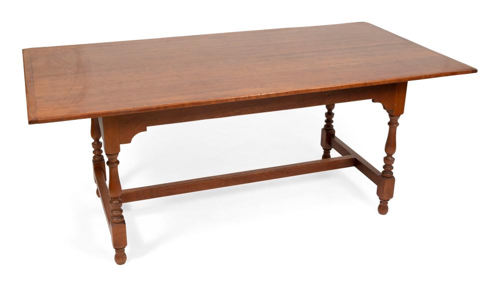 Appraisal: ELDRED WHEELER HARVEST TABLE MASSACHUSETTS TH CENTURY HEIGHT LENGTH WIDTH