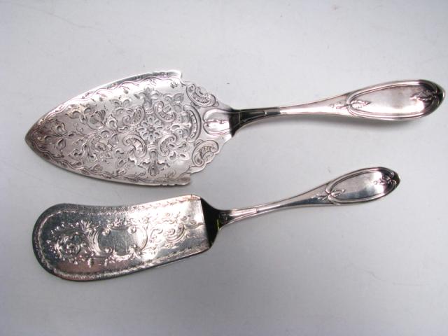 Appraisal: Heavy American coin silver pie knife retailed by Bigelow Brothers