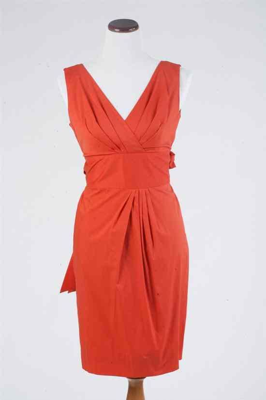 Appraisal: MAX MARA ORANGE SLEEVELESS DRESS Size US new with tags