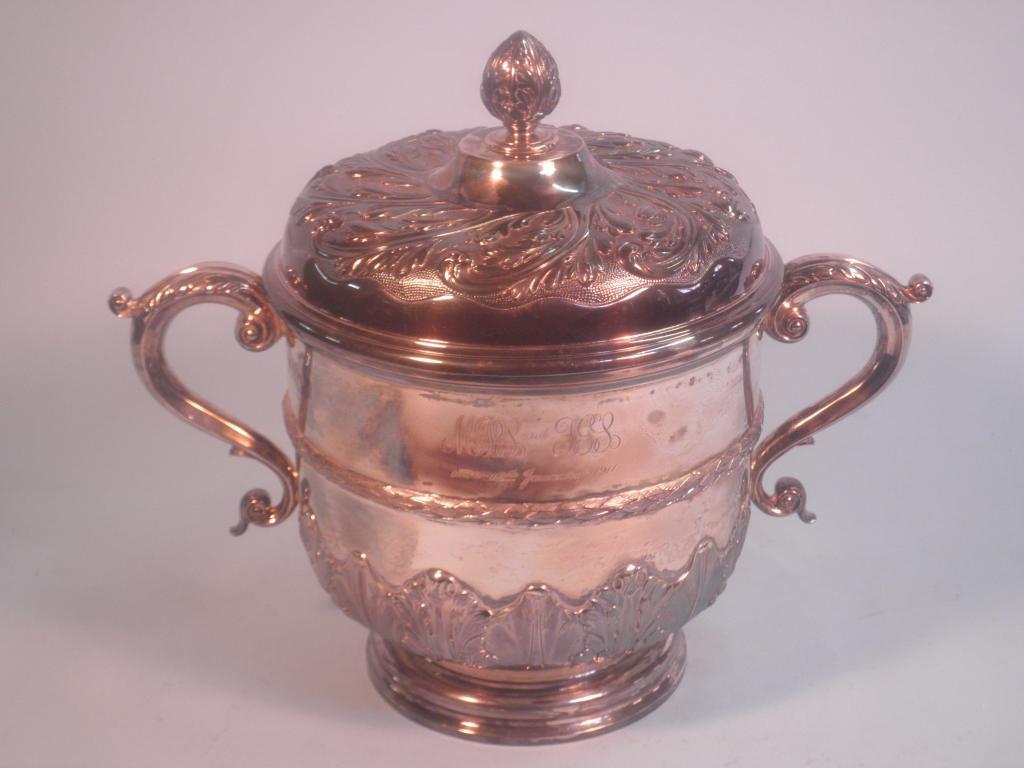 Appraisal: An Edward VII silver two handled cup cover by Goldsmiths