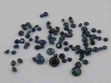 Appraisal: A quantity of loose polished sapphires approx carats