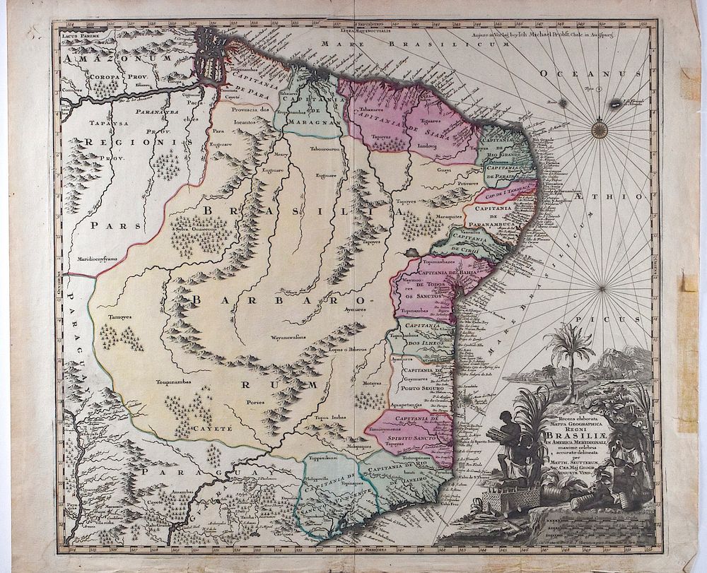 Appraisal: Grp Maps of South America Group of seven maps of