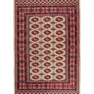 Appraisal: A Bokhara Wool Rug th Century feet inches x feet