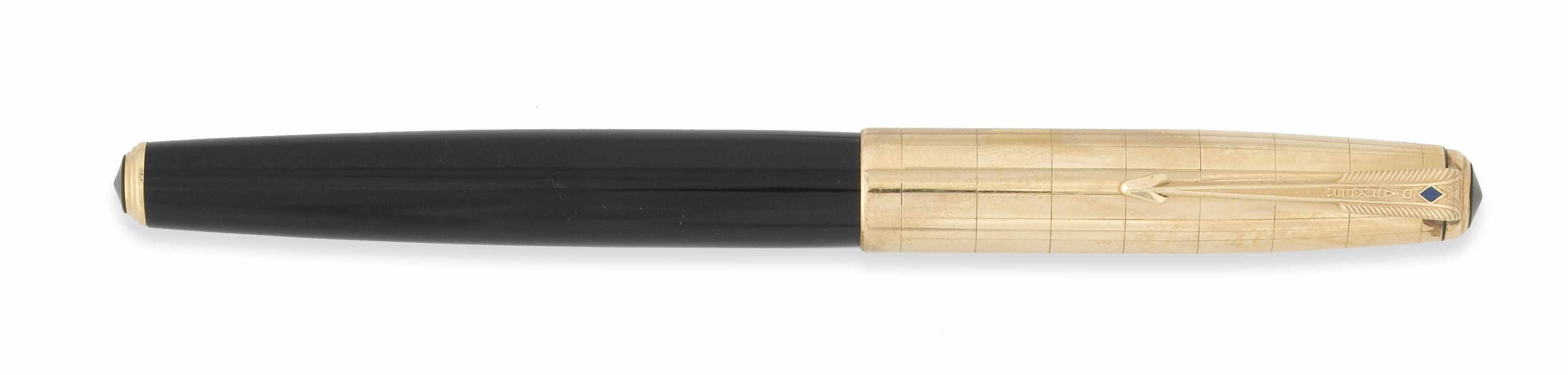 Appraisal: Parker '' '' Fountain Pen India Black double jeweled with