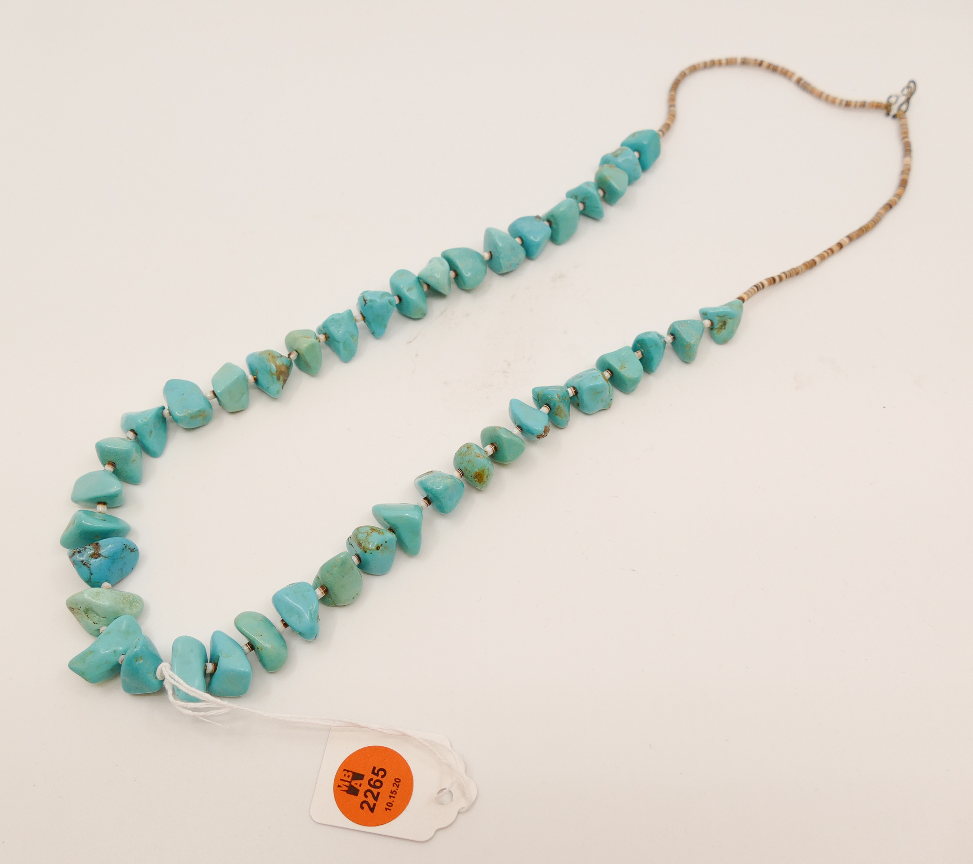 Appraisal: Navajo Turquoise Bead Necklace- ''