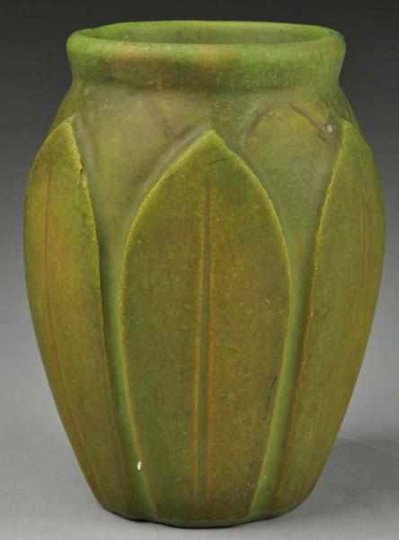 Appraisal: Roseville Early Velmoss Arts Crafts Vase Description Leaf design Matte