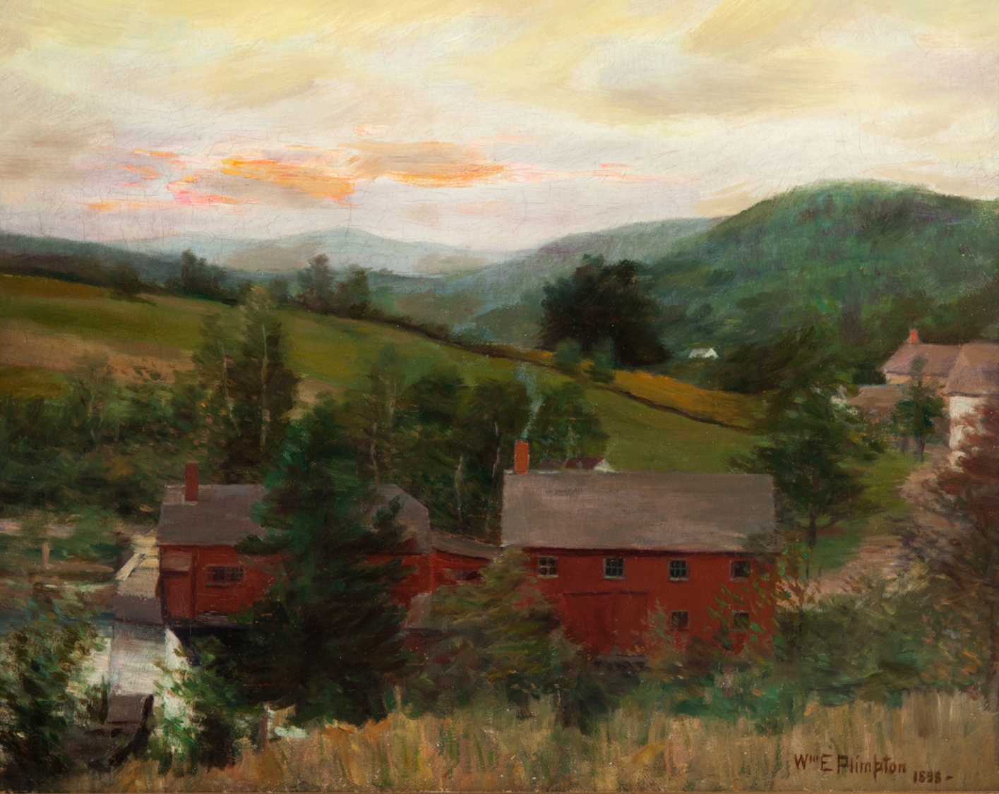 Appraisal: MILL SCENE BY WILLIAM E PLIMPTON NEW YORK FL -