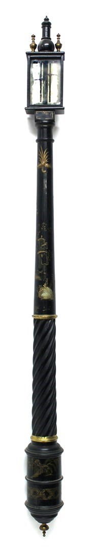 Appraisal: An ebonised stick barometer th century in the manner of