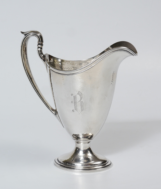 Appraisal: GORHAM HAND HAMMERED STERLING WATER PITCHER Hand hammered all over