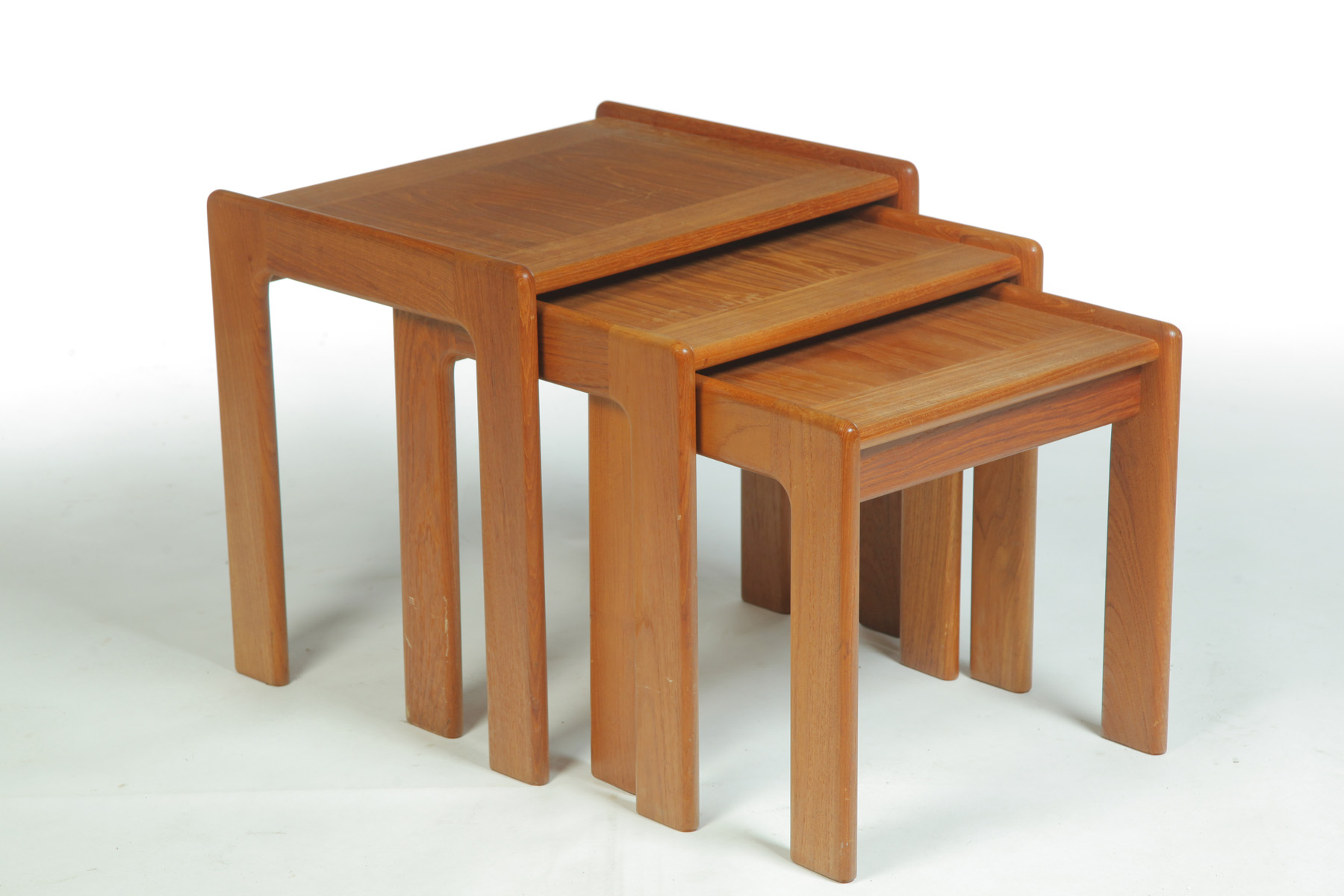 Appraisal: NESTING TABLES BY SVEND MADSEN FOR KARL LINDEGAARD Denmark mid