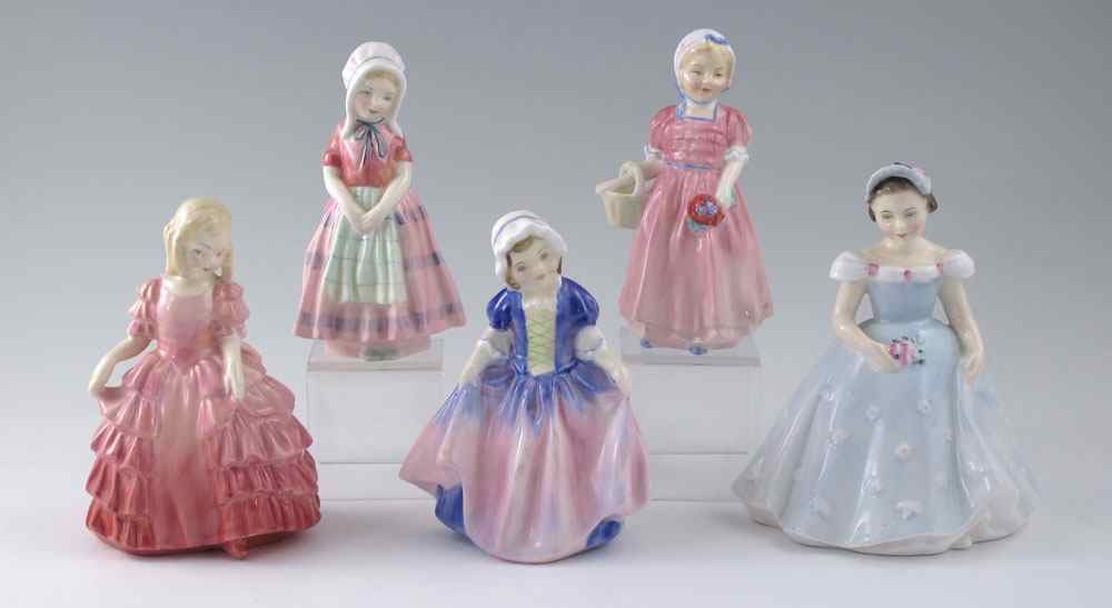 Appraisal: ROYAL DOULTON FIGURINES THE BRIDESMAID HN '' ROSE HN ''