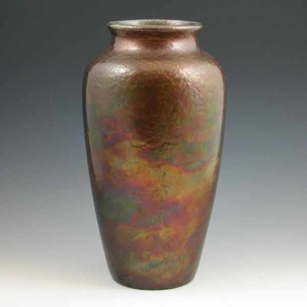 Appraisal: Weller Bronzeware vase with iridescent glaze Unmarked There is a