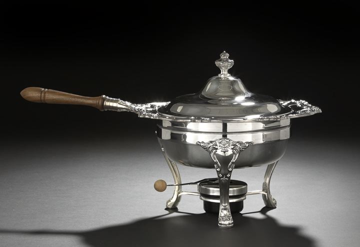 Appraisal: Gorham Silverplate Chafing Dish fourth quarter th century Providence Rhode