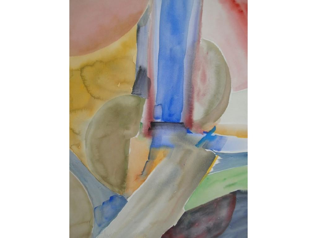 Appraisal: William Tillyer abstract watercolour on paper signed cm x cm