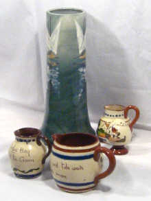 Appraisal: An Alsace vase cm high together with four pieces of