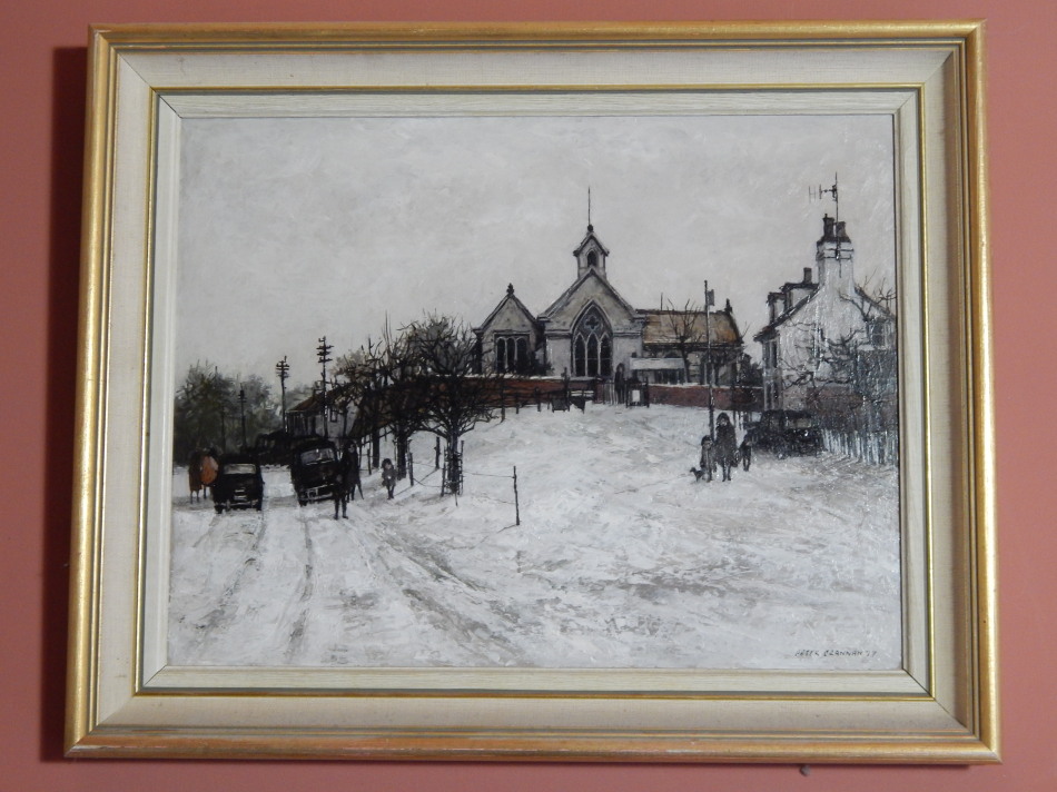 Appraisal: Peter Brannan - Sunday School oil on board signed dated