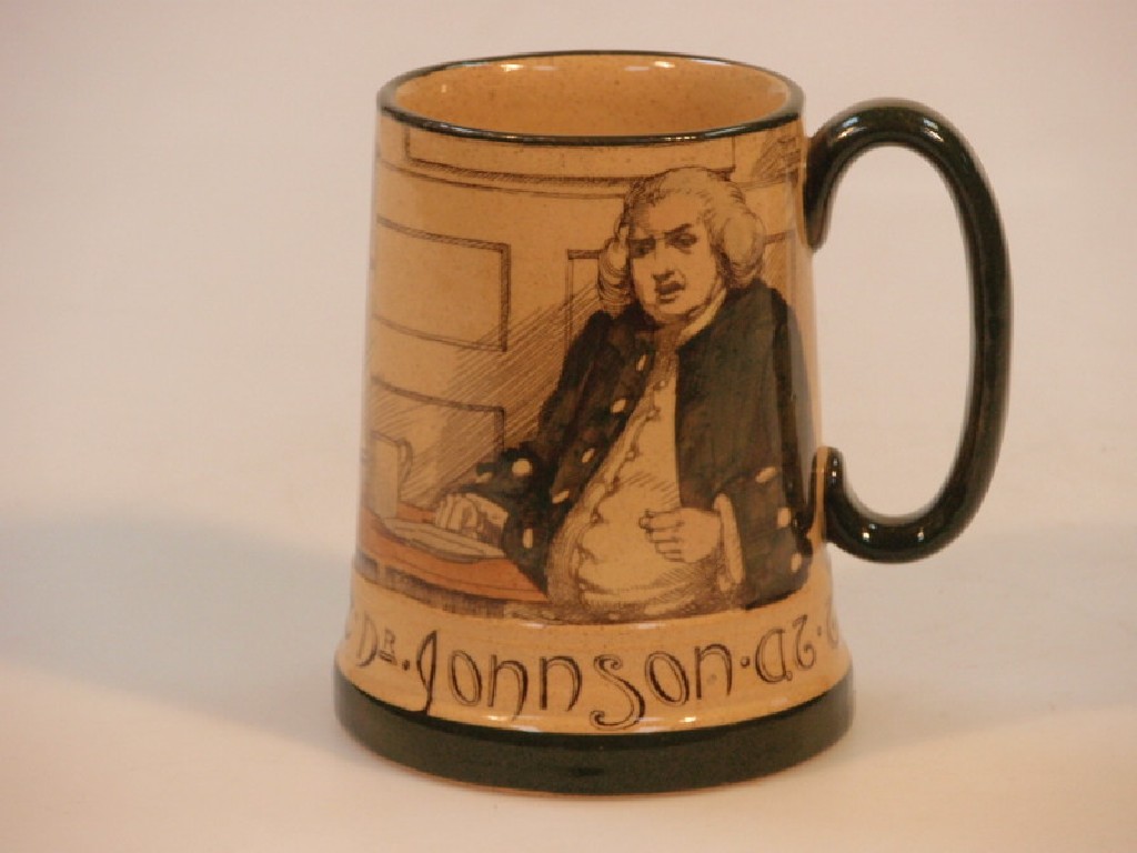 Appraisal: A Doulton series ware tankard printed in brown and painted