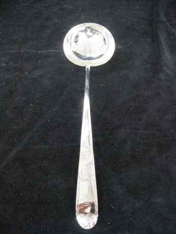 Appraisal: Kirk Old Maryland Engraved Sterling Soup Ladle early S Kirk