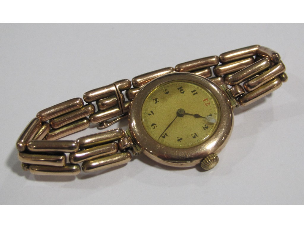 Appraisal: Ladies 's ct gold cased Rolex wrist watch with ct