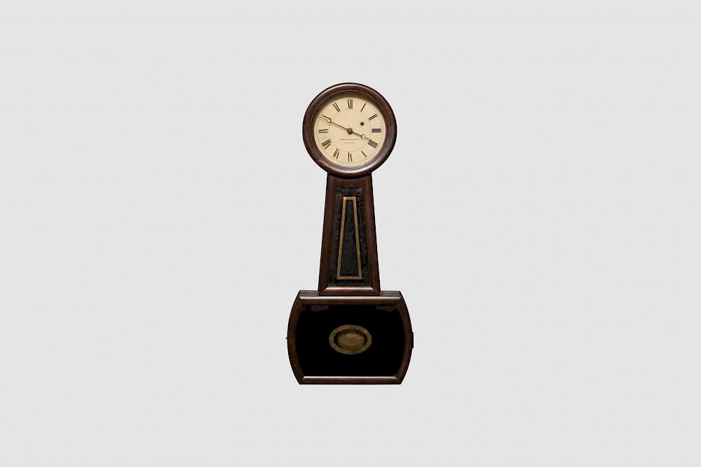 Appraisal: Howard Davis No Rosewood Wall Clock Howard Davis No Rosewood