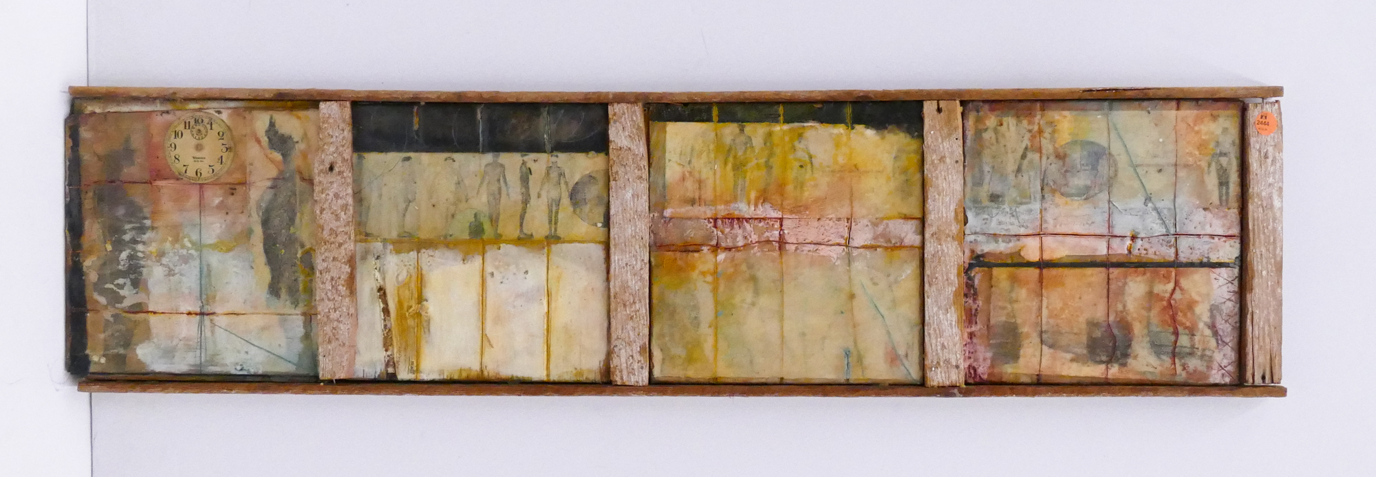 Appraisal: Interval' Mixed Media Encaustic Artwork- x ''