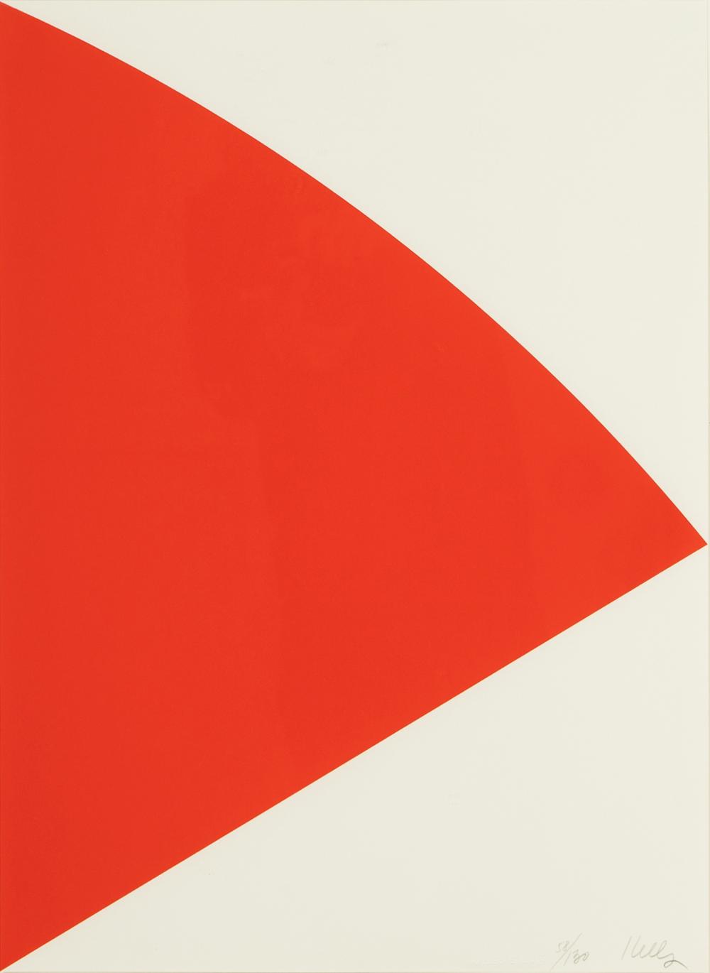 Appraisal: ELLSWORTH KELLY - Red Curve lithograph signed and numbered lower