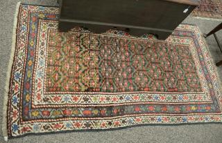 Appraisal: Oriental throw rug ' x ' Oriental throw rug '