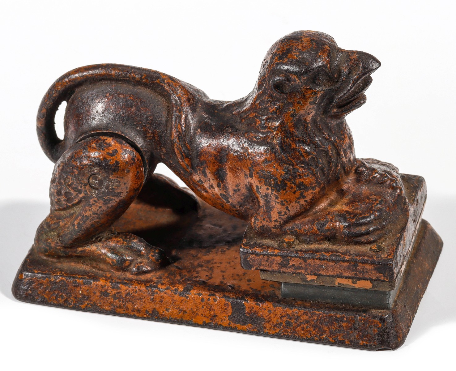 Appraisal: AN UNUSUAL GRIFFON FIGURAL IRON SEAL C Measures x x