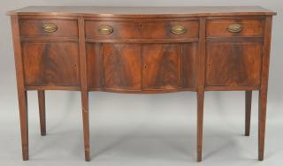 Appraisal: Custom Federal style inlaid mahogany sideboard ht wd dp Custom