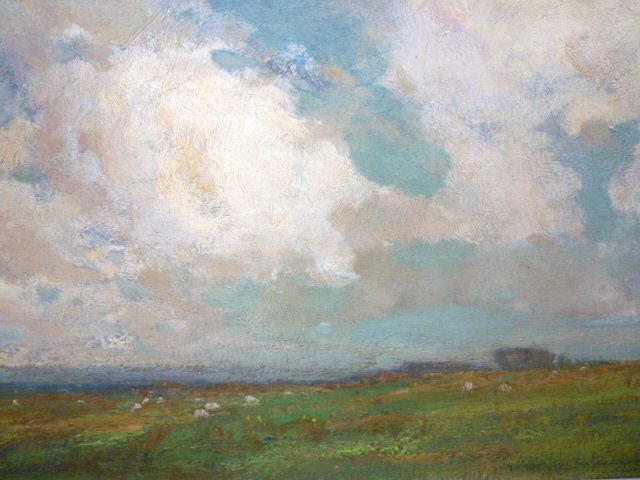 Appraisal: KERSHAW SCHOFIELD - Moorland Scene with Sheep Grazing oil on