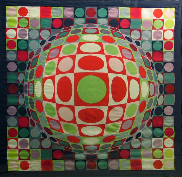 Appraisal: Victor Vasarely Hungarian - Vega MC Positive Color screenprint on