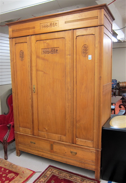 Appraisal: LATE VICTORIAN WARDROBE Continental late th early th century a